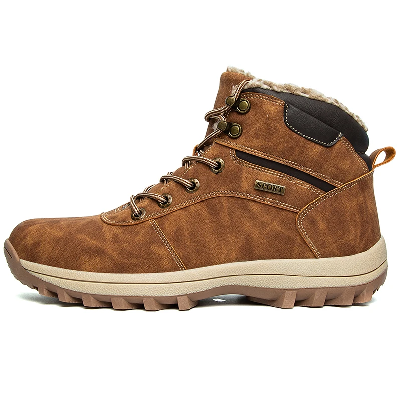 Super Warm Winter Men Boots with Fur Men's Hiking Shoes Waterproof Sneakers Anti Slip Outdoor Snow Ankle Boots Casual Work Shoes
Super Warm Winter Men Boots with Fur Men's Hiking Shoes Waterproof Sneakers Anti Slip Outdoor Snow Ankle Boots Casual Work Shoes