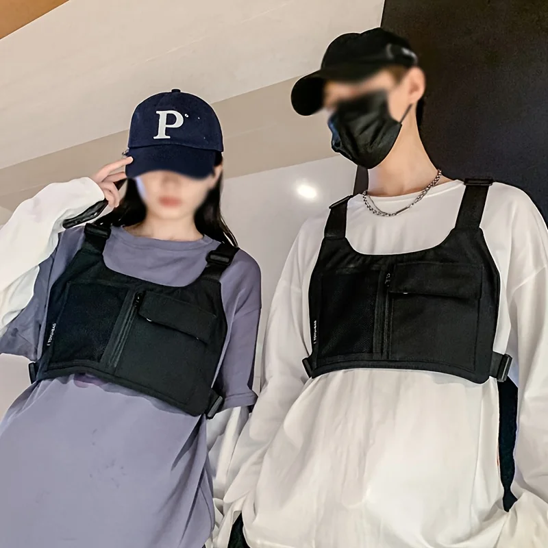 1pcs Nylon Chest Rig Vest Bag, Streetwear Style Utility Chest Pack with Adjustable Straps
1pcs Nylon Chest Rig Vest Bag, Streetwear Style Utility Chest Pack with Adjustable Straps