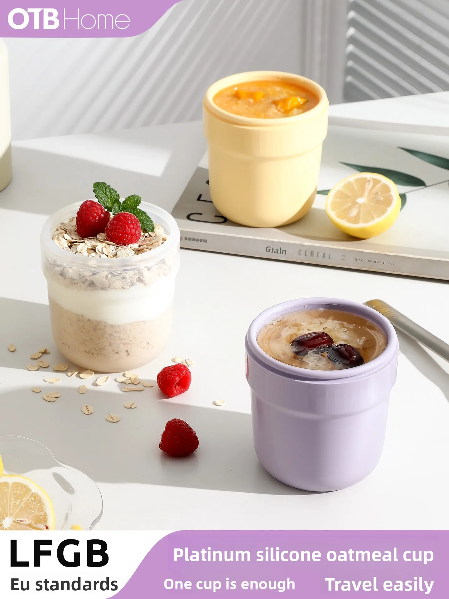 Portable Silicone Oats Milk Tea Breakfast Yogurt Cup Wide Mouth Brewing Milk Cup Microwave Heating Resistant Korean Style Cup
Portable Silicone Oats Milk Tea Breakfast Yogurt Cup Wide Mouth Brewing Milk Cup Microwave Heating Resistant Korean Style Cup