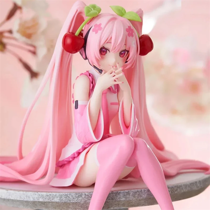 New Hatsune Miku Anime Figure Toys Pink Cherry Dress MIKU Kawaii Cartoon PVC Action Figurine Model Dolls Birthdays Gifts Kids gi
New Hatsune Miku Anime Figure Toys Pink Cherry Dress MIKU Kawaii Cartoon PVC Action Figurine Model Dolls Birthdays Gifts Kids gi