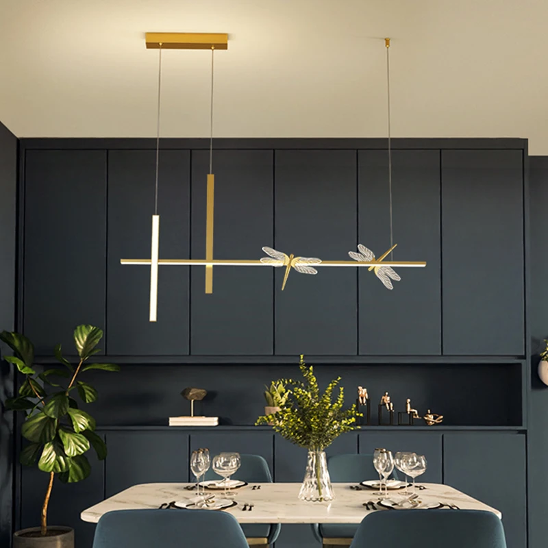 Modern Gold LED Chandeliers Dining Room Kitchen Lighting Lustre Decor Pendant Lamp Indoor Bar Front Desk Hanging Lights Fixture
Modern Gold LED Chandeliers Dining Room Kitchen Lighting Lustre Decor Pendant Lamp Indoor Bar Front Desk Hanging Lights Fixture