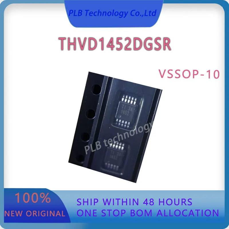 5PCS/LOT THVD1452 VSSOP-10 THVD1452DGSR 3.3V to 5V RS-485 Transceiver with ±18-kV IEC ESD Protection Interface Original Stock
5PCS/LOT THVD1452 VSSOP-10 THVD1452DGSR 3.3V to 5V RS-485 Transceiver with ±18-kV IEC ESD Protection Interface Original Stock