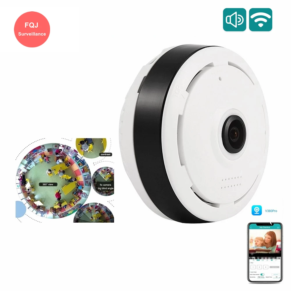 V380 Pro 3MP Wireless WIFI Security Panoramic Camera Full HD Fisheye Lens Two Ways Audio MINI 360 Degree Surveillance Cameras
V380 Pro 3MP Wireless WIFI Security Panoramic Camera Full HD Fisheye Lens Two Ways Audio MINI 360 Degree Surveillance Cameras