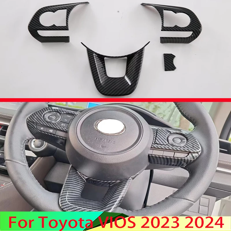Для Toyota VIOS 2023 2024 автомобильные аксессуары стильная панель рулевого колеса из углеродного волокна чехол рамка отделка вставка значки молдинг украшение
Для Toyota VIOS 2023 2024 автомобильные аксессуары стильная панель рулевого колеса из углеродного волокна чехол рамка отделка вставка значки молдинг украшение