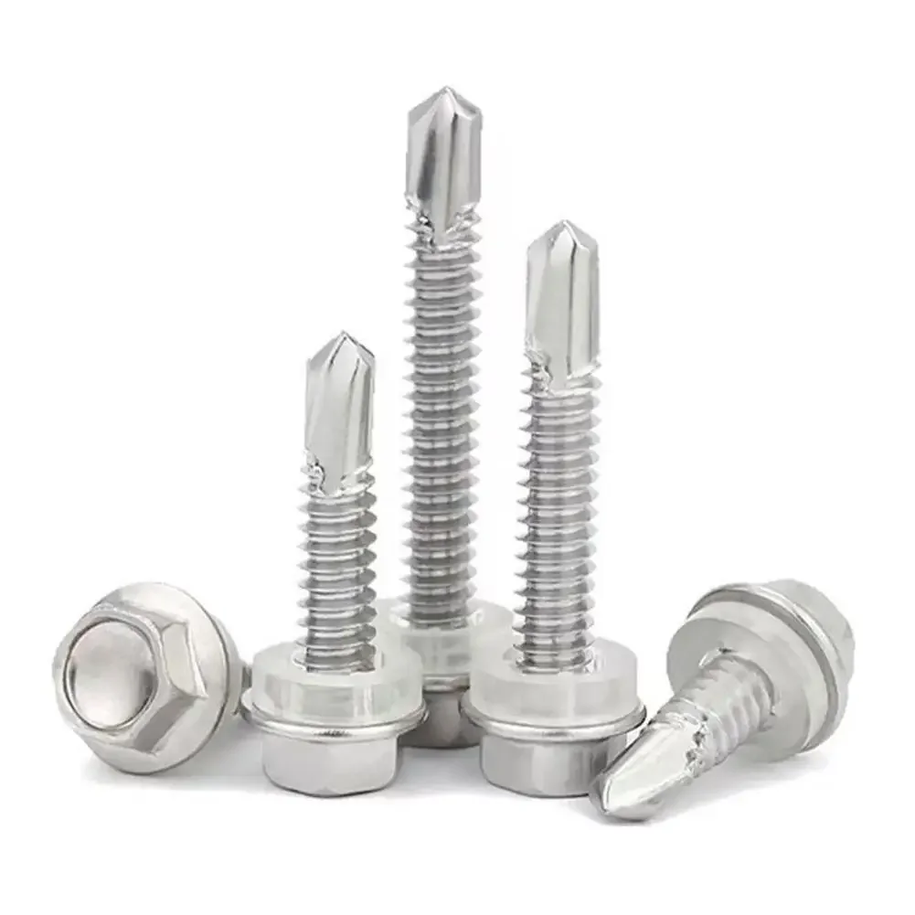 Stainless Steel Hex Self-Drilling Screws M5.5x50mm For Roofing & Steel Flat Head Drilling Screw For Sheet Metal
Stainless Steel Hex Self-Drilling Screws M5.5x50mm For Roofing & Steel Flat Head Drilling Screw For Sheet Metal