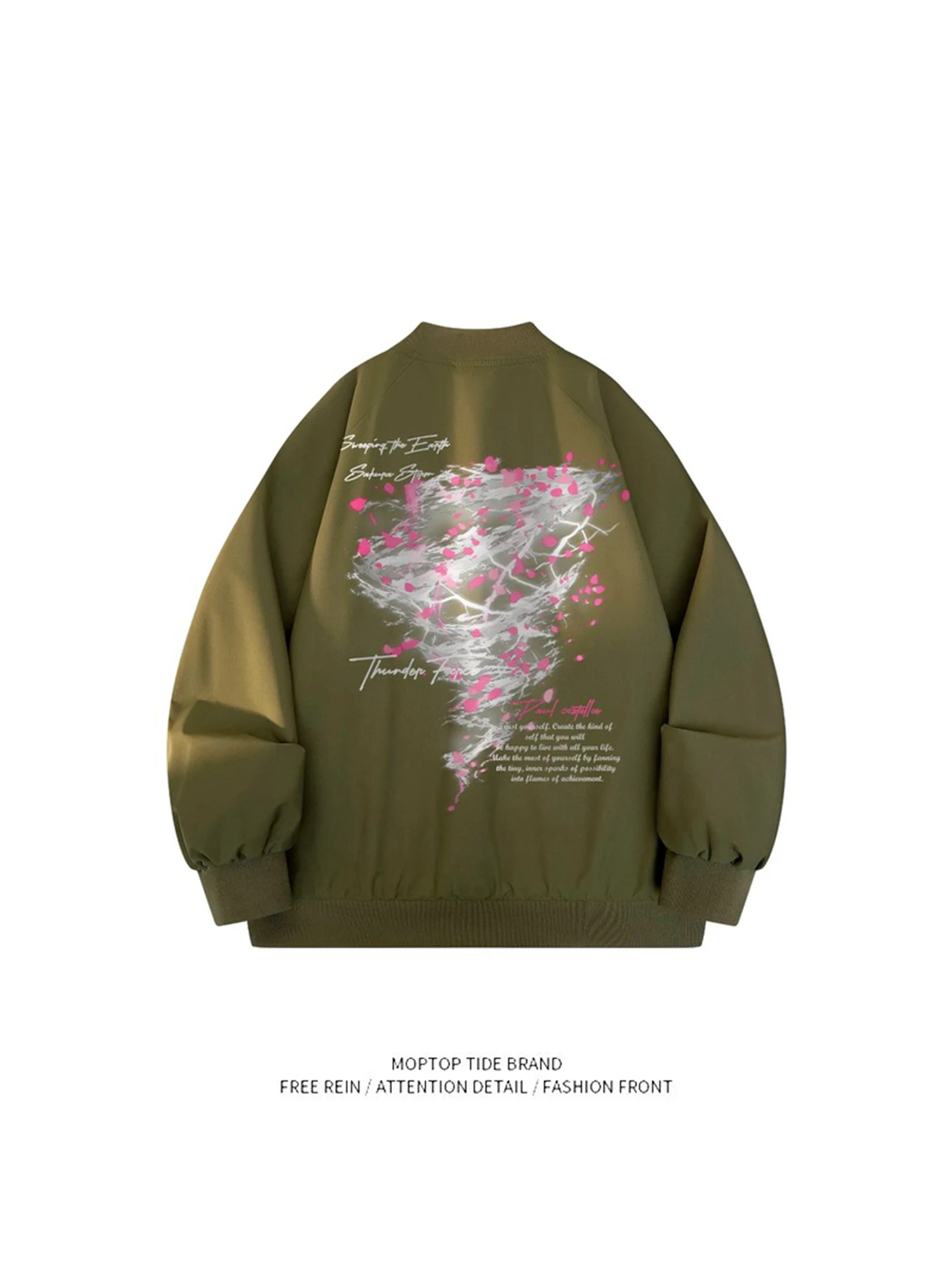 Бейсбольная куртка с принтом Sakura для мужчин и женщин, весенне-осенняя модная куртка свободного кроя из полиэстера, молодежная куртка для пар
Бейсбольная куртка с принтом Sakura для мужчин и женщин, весенне-осенняя модная куртка свободного кроя из полиэстера, молодежная куртка для пар