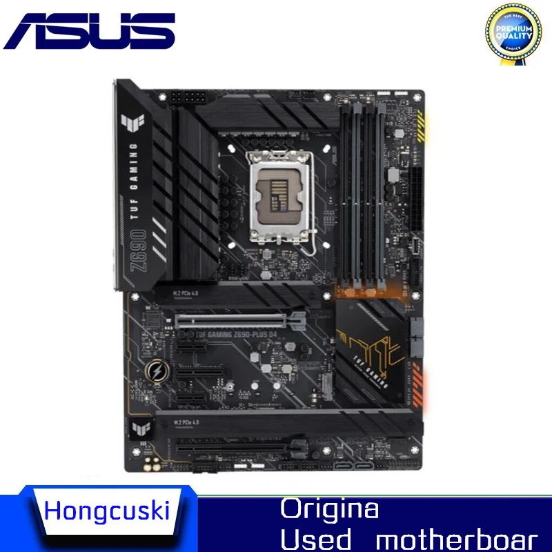 Z690A для Asus TUF GAMING Z690-PLUS D4 DDR4, оригинальный настольный компьютер для Intel Z690, материнская плата LGA 1700, поддержка 12900KF 12700K
Z690A для Asus TUF GAMING Z690-PLUS D4 DDR4, оригинальный настольный компьютер для Intel Z690, материнская плата LGA 1700, поддержка 12900KF 12700K