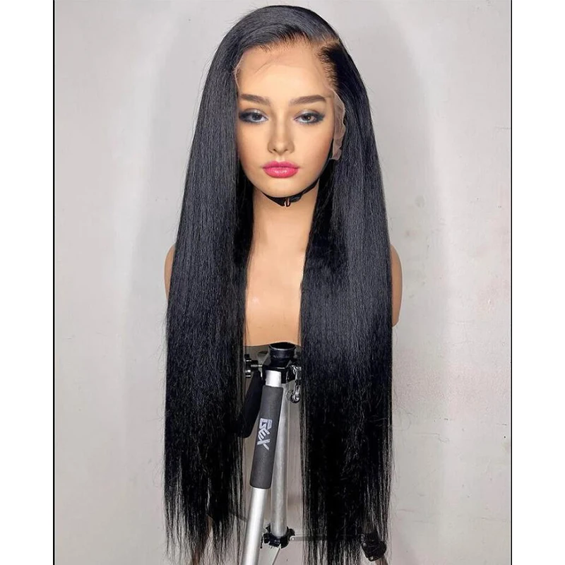 26Inch Long Yaki Straight Natural Black Lace Front Wig Soft For Black Women With Synthetic Preplucked Glueless Baby Hair Daily
26Inch Long Yaki Straight Natural Black Lace Front Wig Soft For Black Women With Synthetic Preplucked Glueless Baby Hair Daily