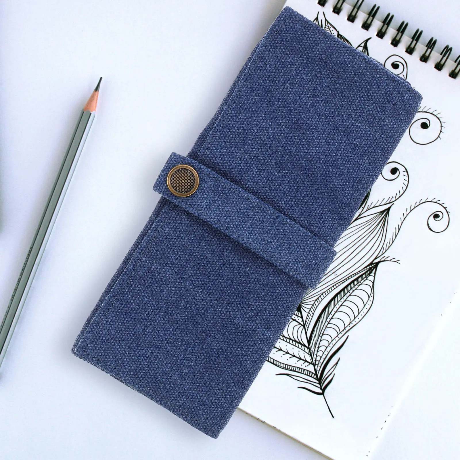 Roll Up Pencil Case Canvas Pencil Pouch for Colored Pencils Drawing Painting Writing Strong Break Resistant Rollable Compact
Roll Up Pencil Case Canvas Pencil Pouch for Colored Pencils Drawing Painting Writing Strong Break Resistant Rollable Compact