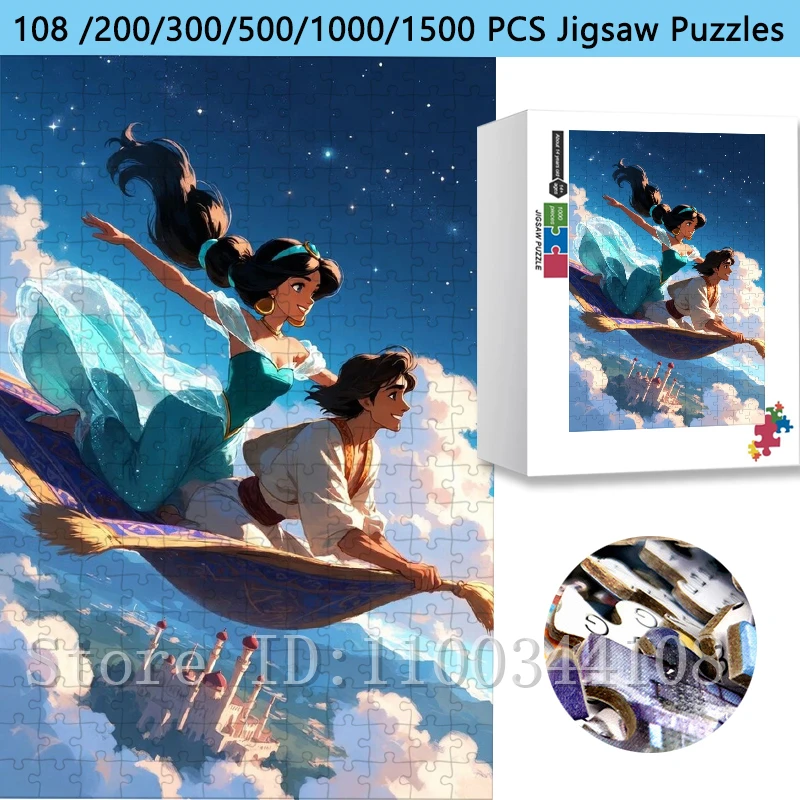 Пазл с изображением принцессы Жасмин из мультфильма «Аладдин», мультяшный фэнтезийный пазл, игрушка-головоломка для взрослых и детей, развивающий подарок
Пазл с изображением принцессы Жасмин из мультфильма «Аладдин», мультяшный фэнтезийный пазл, игрушка-головоломка для взрослых и детей, развивающий подарок