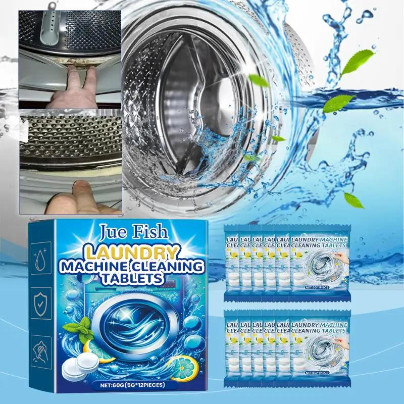New Washing Machine Cleaner Effervescent Tablets, Deep Remove Stubborn Stains & Odors, Mild Formula No Residue Suitable For Al
New Washing Machine Cleaner Effervescent Tablets, Deep Remove Stubborn Stains & Odors, Mild Formula No Residue Suitable For Al
