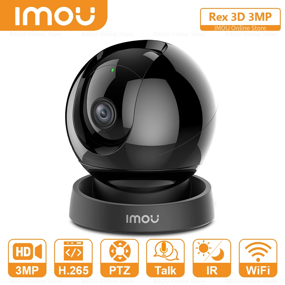 IMOU Rex 3D 3-мегапиксельная домашняя Wi-Fi камера наблюдения Smart Cruise PTZ Двустороннее аудио Встроенная сирена Радионяня Безопасность Защита Режим конфиденциальности 8-кратный цифровой зум Домашняя камера наблюден
IMOU Rex 3D 3-мегапиксельная домашняя Wi-Fi камера наблюдения Smart Cruise PTZ Двустороннее аудио Встроенная сирена Радионяня Безопасность Защита Режим конфиденциальности 8-кратный цифровой зум Домашняя камера наблюден