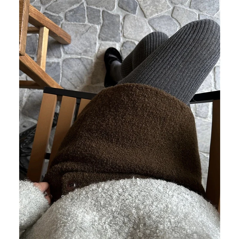 MEXZT Vintage Woolen Mini Skirt Women Elegant High Waist Hip Wrap Skirts Winter Streetwear Korean Buttons Chic A Line Skirt New
MEXZT Vintage Woolen Mini Skirt Women Elegant High Waist Hip Wrap Skirts Winter Streetwear Korean Buttons Chic A Line Skirt New