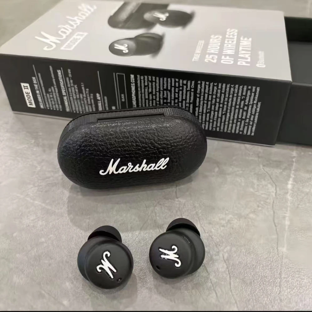 Беспроводные Bluetooth-наушники Marshall Mode II True Wireless, водонепроницаемые по стандарту IPX5, с 25-часовым временем работы от батареи, для спорта и прослушивания музыки, TWS, внутриканальные, с микрофоном
Беспроводные Bluetooth-наушники Marshall Mode II True Wireless, водонепроницаемые по стандарту IPX5, с 25-часовым временем работы от батареи, для спорта и прослушивания музыки, TWS, внутриканальные, с микрофоном