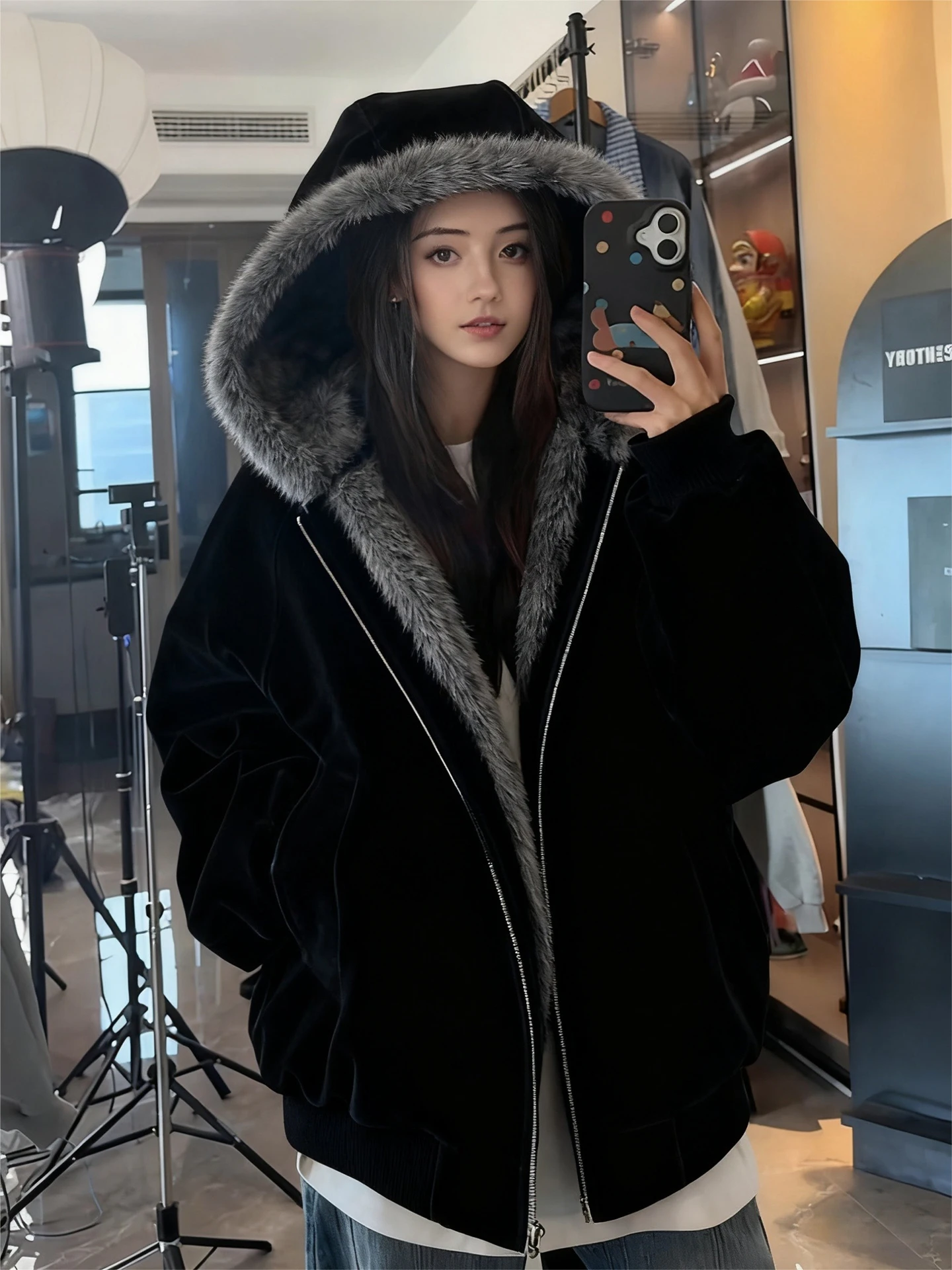 Men's Thiened Hooded Cotton Jaet with Fur Collar American Sle Cleanfit Outerwear Winter Warm Coat Long Sve Zipper Cl...
Men's Thiened Hooded Cotton Jaet with Fur Collar American Sle Cleanfit Outerwear Winter Warm Coat Long Sve Zipper Cl...