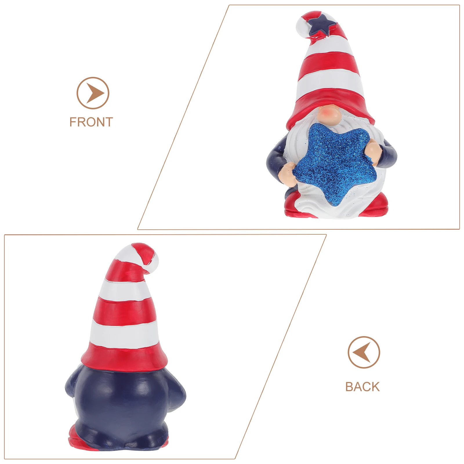 Independence Party Decoration Resin Dwarf Ornaments 4th of July Gnomes Mini Memorial Day Table Miniature
Independence Party Decoration Resin Dwarf Ornaments 4th of July Gnomes Mini Memorial Day Table Miniature