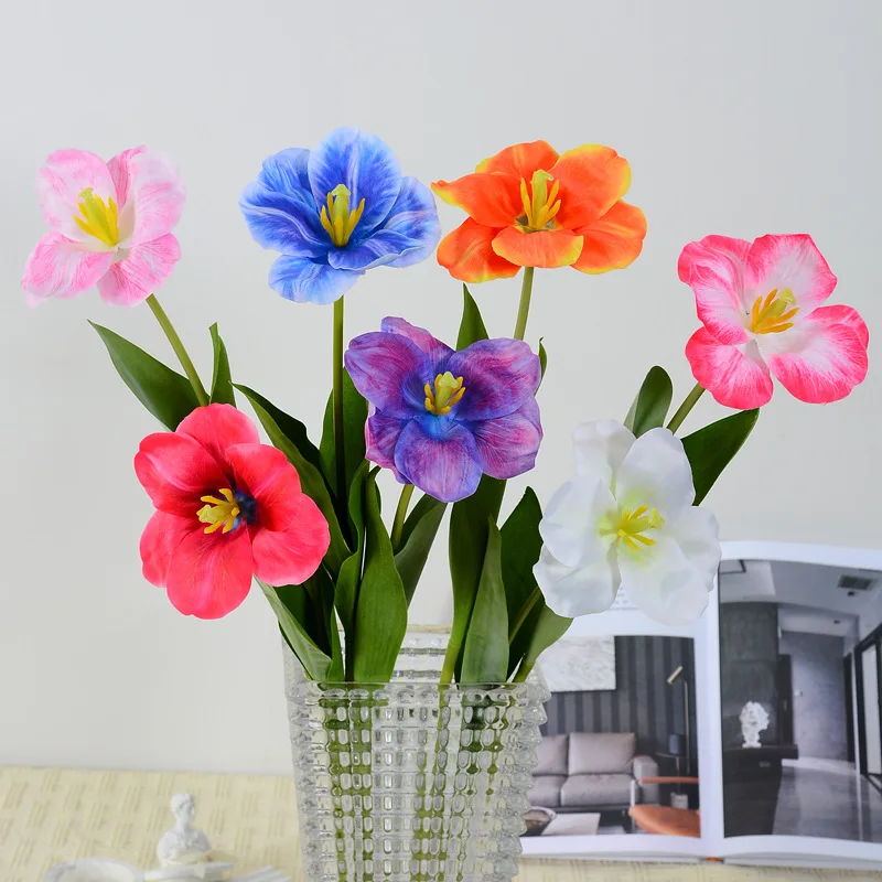 2pc Blue Flap Tulip 63cm Large Flower Hand Tulip Flower Flower Arrangement Material White Wedding Soft Hand-held Fake Flowers
2pc Blue Flap Tulip 63cm Large Flower Hand Tulip Flower Flower Arrangement Material White Wedding Soft Hand-held Fake Flowers