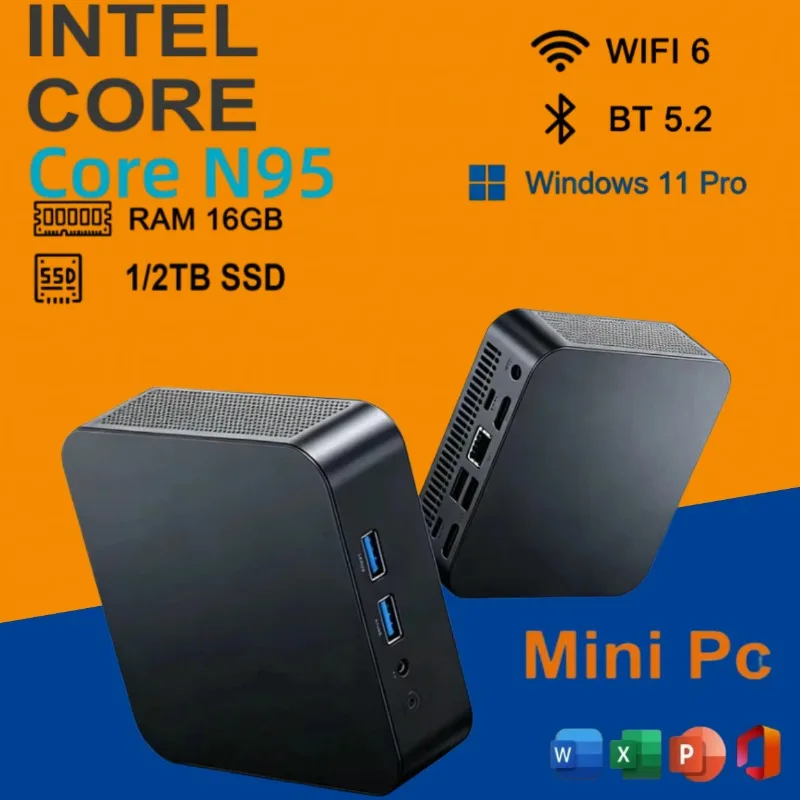 Protable MINI Core N95 PC Windows 11 Pro 16GB RAM 1TB 2TB SSD WIFI 6 BT5.2 4K HD Mini Gaming Office Study Pc
Protable MINI Core N95 PC Windows 11 Pro 16GB RAM 1TB 2TB SSD WIFI 6 BT5.2 4K HD Mini Gaming Office Study Pc