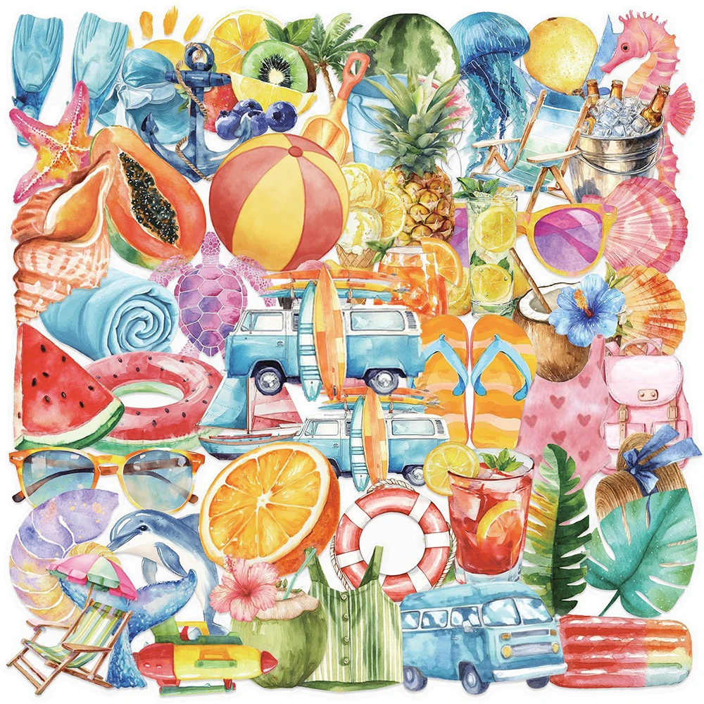 10/30/50pcs INS Style Summer Beach Cartoon Transparent Stickers Aesthetic Decoration Decals DIY Laptop Suitcase Cute PET Sticker
10/30/50pcs INS Style Summer Beach Cartoon Transparent Stickers Aesthetic Decoration Decals DIY Laptop Suitcase Cute PET Sticker
