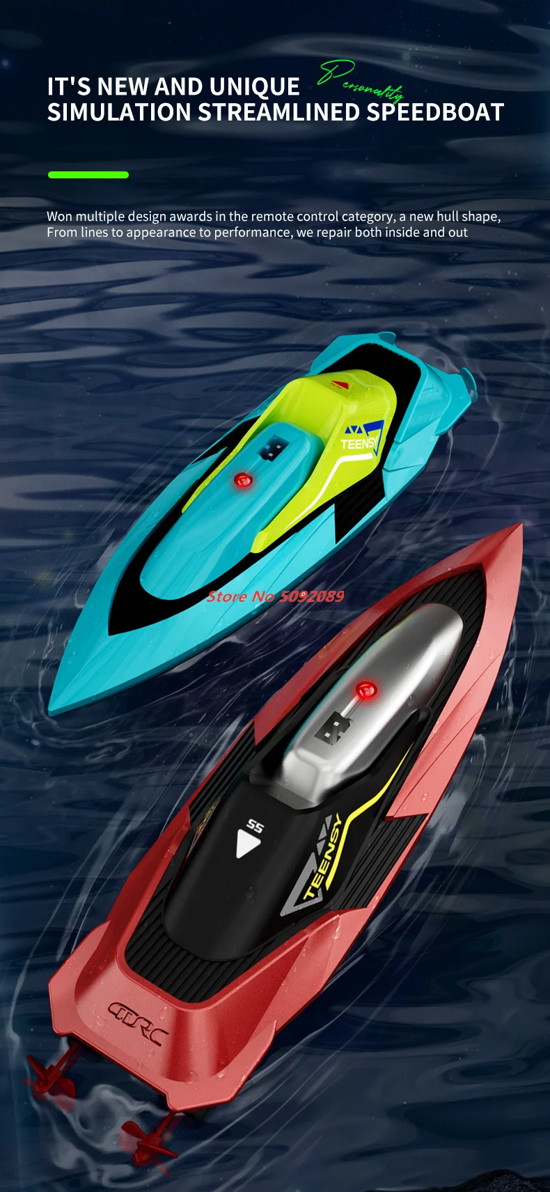 2.4G Mini RC Speedboat High Speed Boat Radio Remote Controlled Ship Dual Motor Electric Racing Speedboat Summer Water Pool Toy
2.4G Mini RC Speedboat High Speed Boat Radio Remote Controlled Ship Dual Motor Electric Racing Speedboat Summer Water Pool Toy