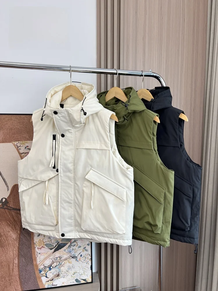 Outdoor Men's Workwear Vest Jaet Autumn Winter Loose Fit Youth Faion Casual Zipper Closure Multket 3D Tailored
Outdoor Men's Workwear Vest Jaet Autumn Winter Loose Fit Youth Faion Casual Zipper Closure Multket 3D Tailored