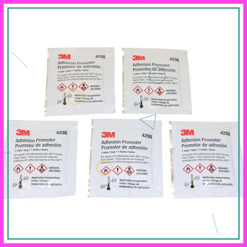 Adhesion Promoter 5 or 25 Qty with 5 Sponge Applicators for Automotive Trim Tape
Adhesion Promoter 5 or 25 Qty with 5 Sponge Applicators for Automotive Trim Tape