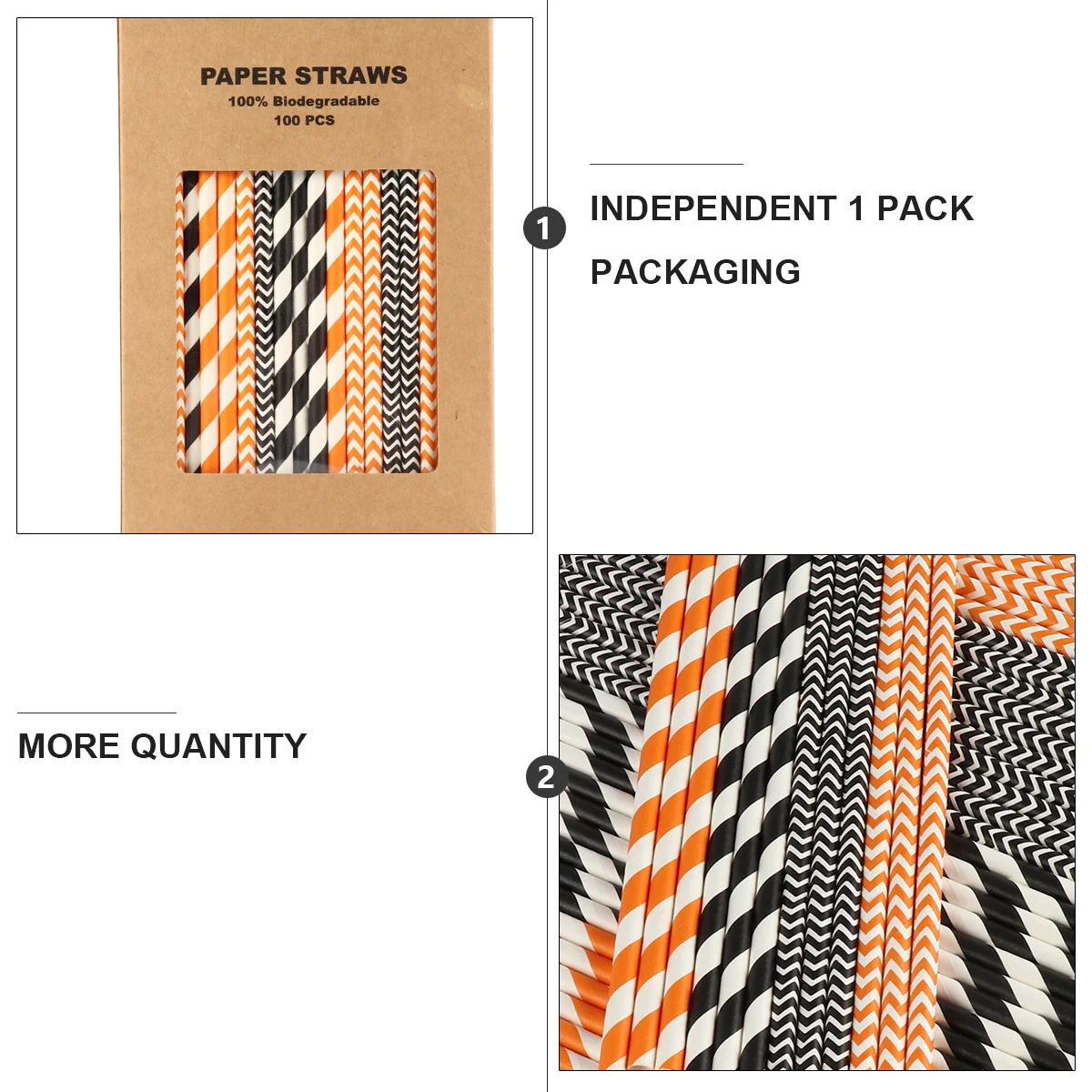 100Pcs Kraft Paper Straws Biodegradable Thick Disposable Drinking Straws Halloween Party Supplies Birthday Weddings Unique 
100Pcs Kraft Paper Straws Biodegradable Thick Disposable Drinking Straws Halloween Party Supplies Birthday Weddings Unique