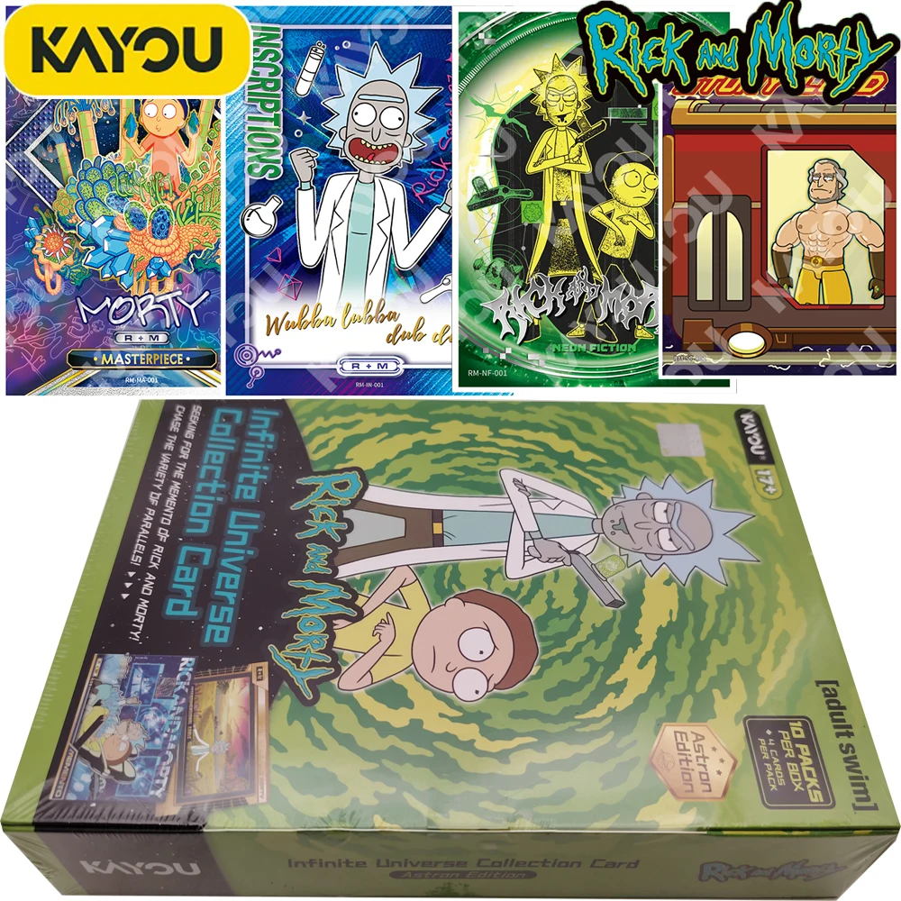 Original KAYOU Rick and Morty Infinite Universe Collection Cards Animated Peripheral Character Exquisite Card kids Hobbies Gifts
Original KAYOU Rick and Morty Infinite Universe Collection Cards Animated Peripheral Character Exquisite Card kids Hobbies Gifts