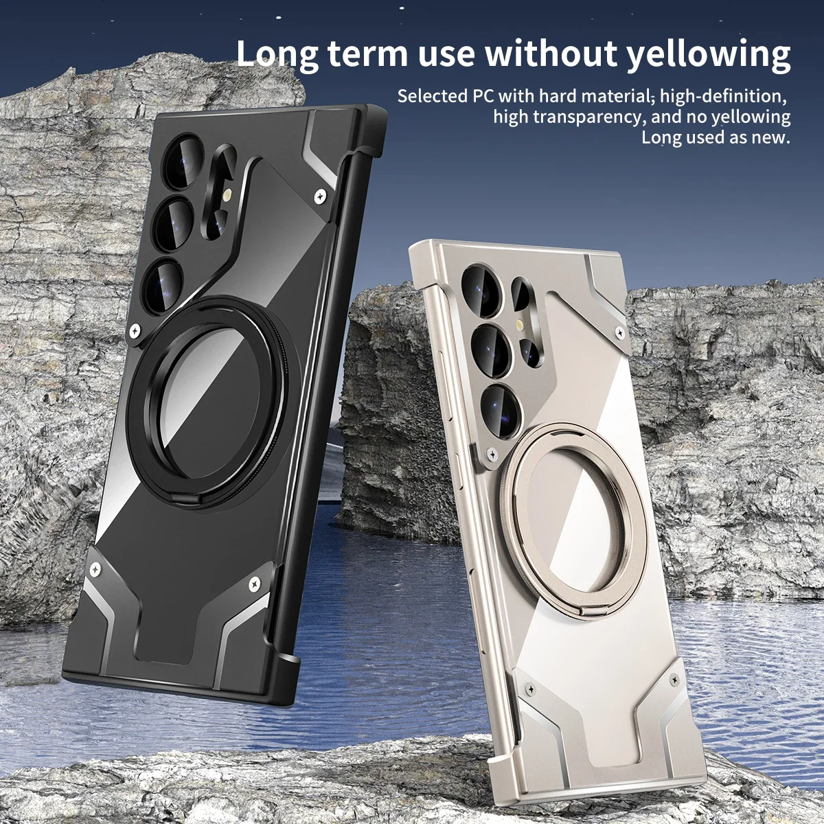 Aluminum Alloy Frame Magnetic Holder Phone Case For Samsung Galaxy S25 S24 S22 S23 Ultra Magsafe Transparent PC Shockproof Cover
Aluminum Alloy Frame Magnetic Holder Phone Case For Samsung Galaxy S25 S24 S22 S23 Ultra Magsafe Transparent PC Shockproof Cover
