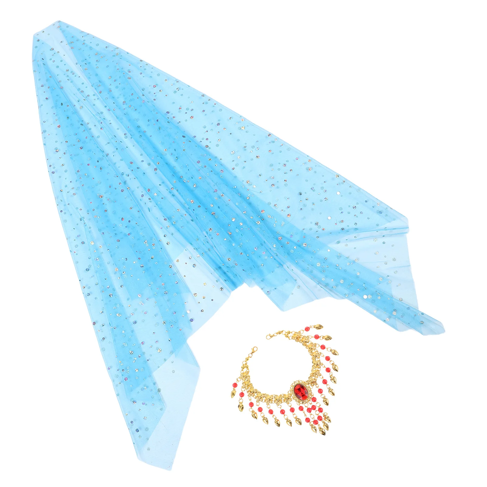 1Set Belly Dancer Headscarf Veil Set Vibrant Polka Dot Top India Dance Costume Performance Accessories Chiffon Dance Costume
1Set Belly Dancer Headscarf Veil Set Vibrant Polka Dot Top India Dance Costume Performance Accessories Chiffon Dance Costume