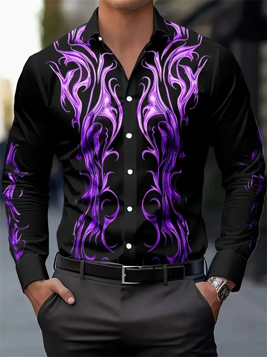 Men's Personalized Printed long-sleeved shirt, Casual And Comfortable clothing, Handsome And Personalized men's Lapel Top
Men's Personalized Printed long-sleeved shirt, Casual And Comfortable clothing, Handsome And Personalized men's Lapel Top