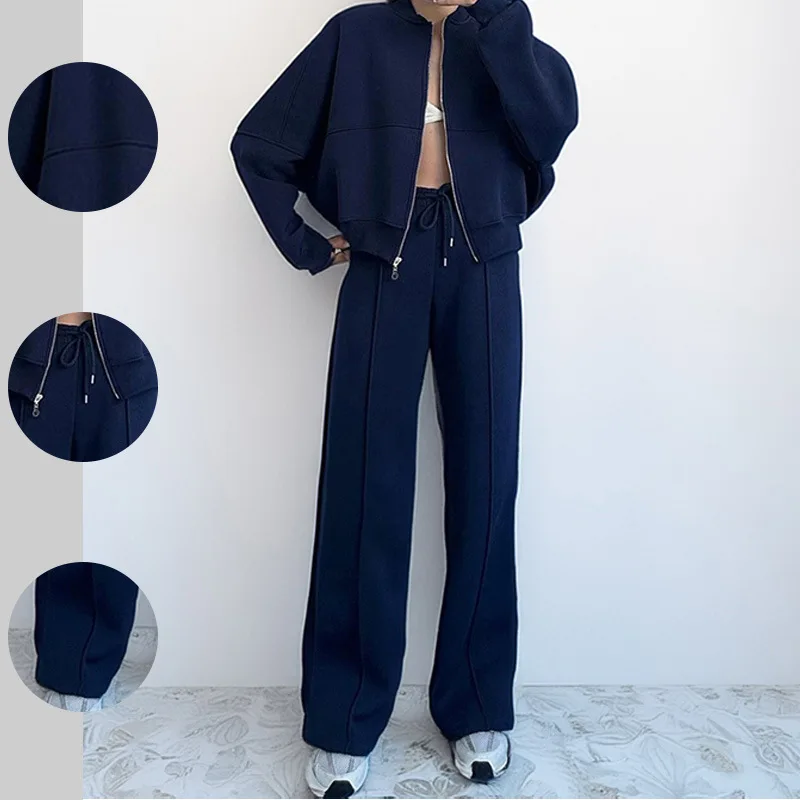 Women's 2026 Spring Set: Casual Solid Color Loose Fit Tie-Waist Sweatshirt Tracksuit Ensemble Femme 2 Pièces
Women's 2026 Spring Set: Casual Solid Color Loose Fit Tie-Waist Sweatshirt Tracksuit Ensemble Femme 2 Pièces