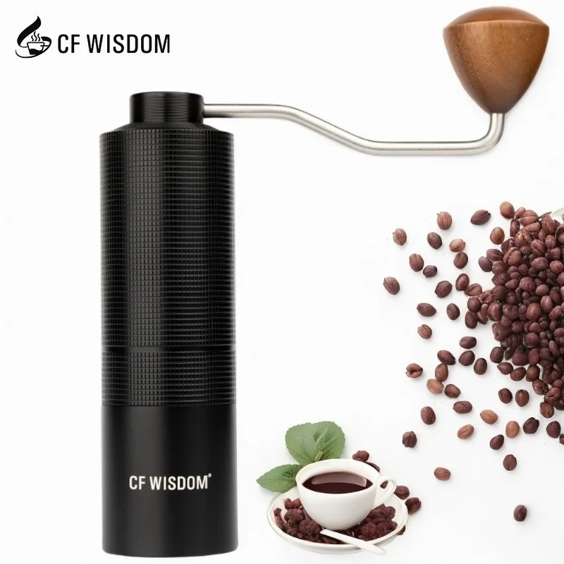 CF WISDOM Portable Manual Coffee Grinder Detachable Aluminum Alloy Coffee Grinder with Wood Handle Household Outdoor Picnic Use
CF WISDOM Portable Manual Coffee Grinder Detachable Aluminum Alloy Coffee Grinder with Wood Handle Household Outdoor Picnic Use