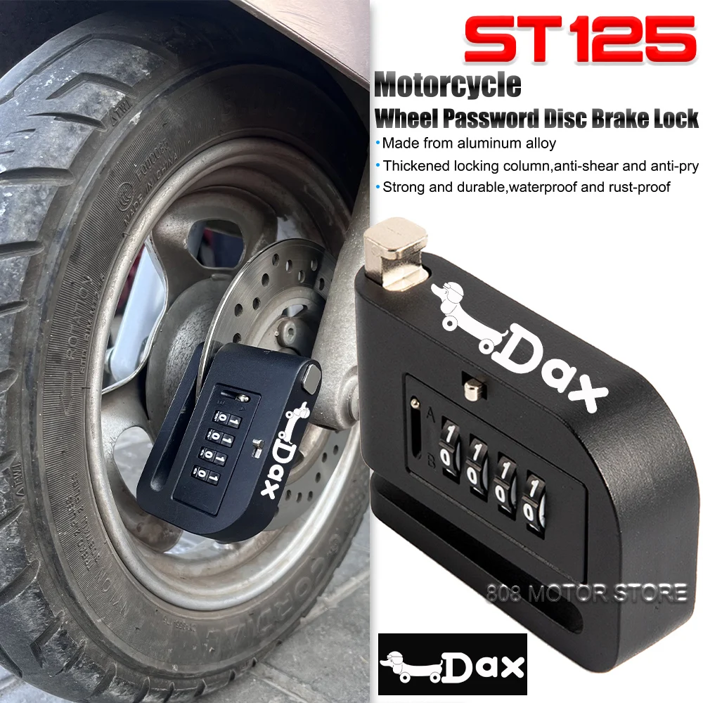 For Honda Dax st 125 Motorcycle Wheel Password Disc Brake Lock Anti-pry Disc Lock Protect Rust-proof Anti-theft Lock
For Honda Dax st 125 Motorcycle Wheel Password Disc Brake Lock Anti-pry Disc Lock Protect Rust-proof Anti-theft Lock