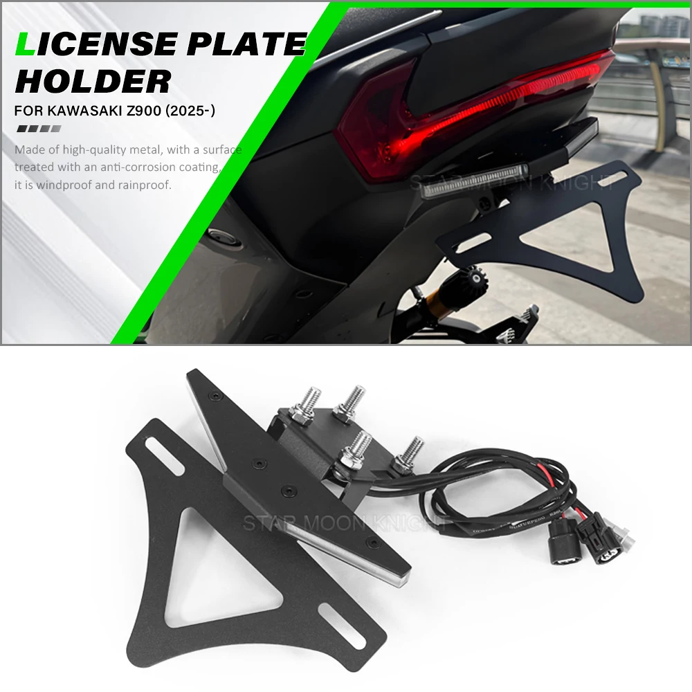 For Kawasaki Z900 2025 2026 Motorcycle Tail License Plate Bracket Holder With License Plate Light Turn Signals Z 900 Accessories
For Kawasaki Z900 2025 2026 Motorcycle Tail License Plate Bracket Holder With License Plate Light Turn Signals Z 900 Accessories