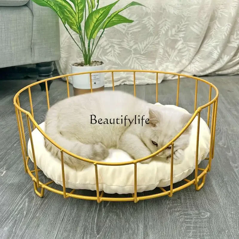 Y Cat Nest Four Seasons Универсальное летнее кованое железное гнездо для домашних животных
Y Cat Nest Four Seasons Универсальное летнее кованое железное гнездо для домашних животных