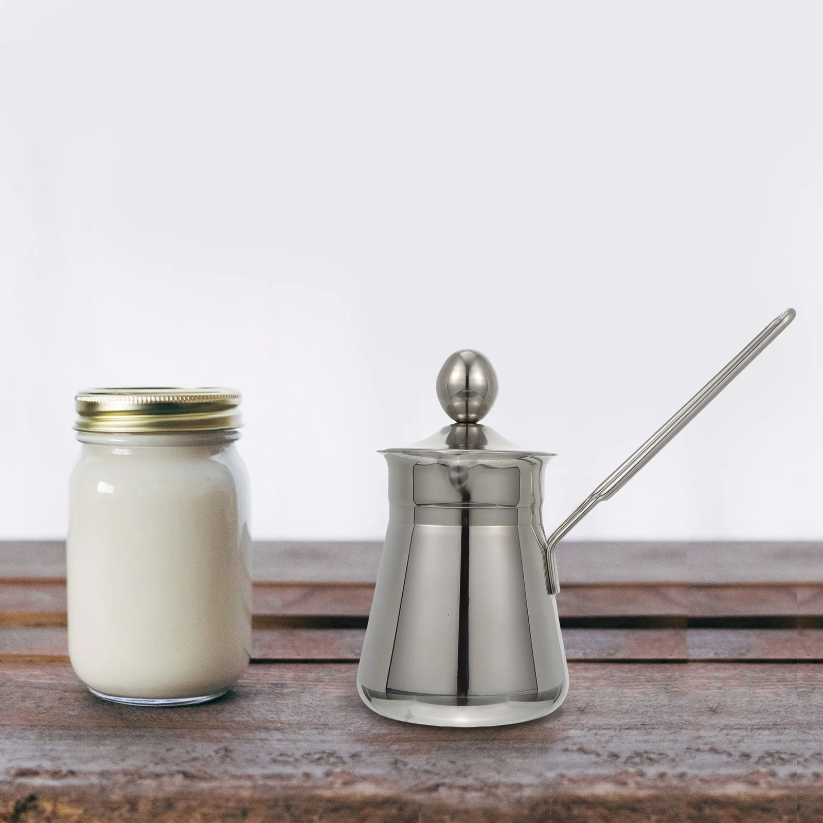 1Pcs Milk Frothing Cup Narrow Spout Coffee Milk Jug Pitcher Home Coffee Brewing Tool Anti-Scald Handle Easy
1Pcs Milk Frothing Cup Narrow Spout Coffee Milk Jug Pitcher Home Coffee Brewing Tool Anti-Scald Handle Easy