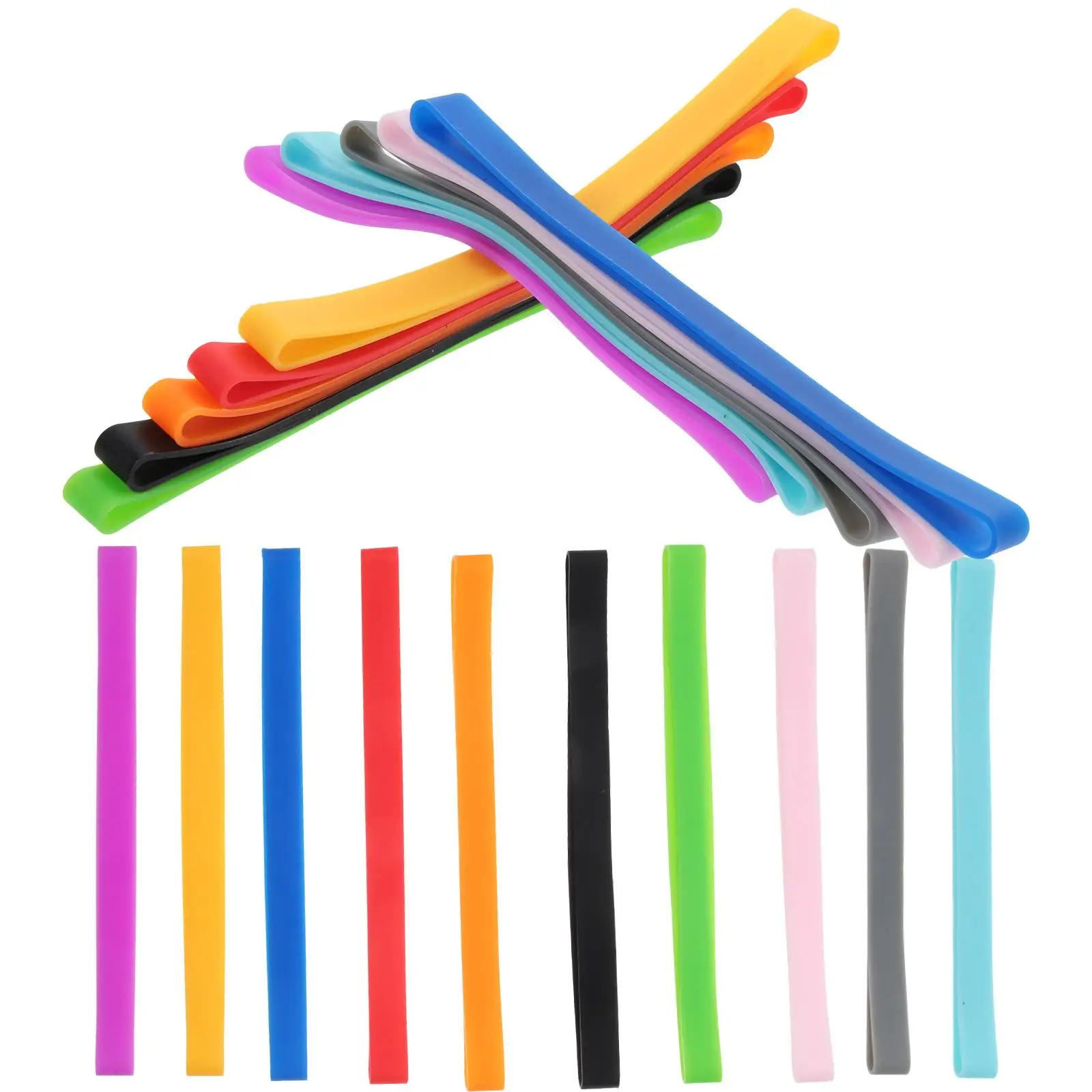 20 Pcs Silicone Bands Elastic Straps for Journals Books Pencil Case Colored Supplies Travel Diaries
20 Pcs Silicone Bands Elastic Straps for Journals Books Pencil Case Colored Supplies Travel Diaries
