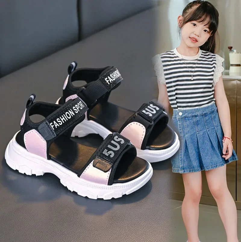 Kids Beach Shoes Open Toes Non-slip Soft Sole 2025 Summer New Boys Sandals Hook&loop Girls Sports Shoes Unisex Trendy Running
Kids Beach Shoes Open Toes Non-slip Soft Sole 2025 Summer New Boys Sandals Hook&loop Girls Sports Shoes Unisex Trendy Running