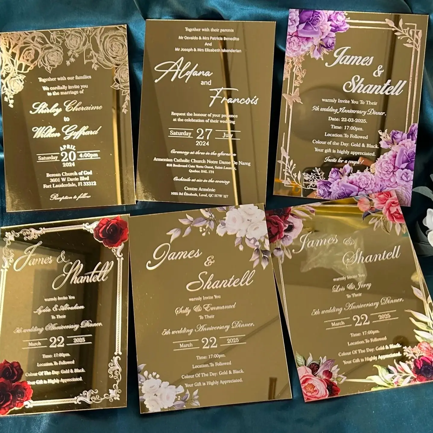 Acrylic Wedding Invitation Card,Mirror Gold Personalized Birthday Quinceannera Invite,Cusotm,10Pcs
Acrylic Wedding Invitation Card,Mirror Gold Personalized Birthday Quinceannera Invite,Cusotm,10Pcs