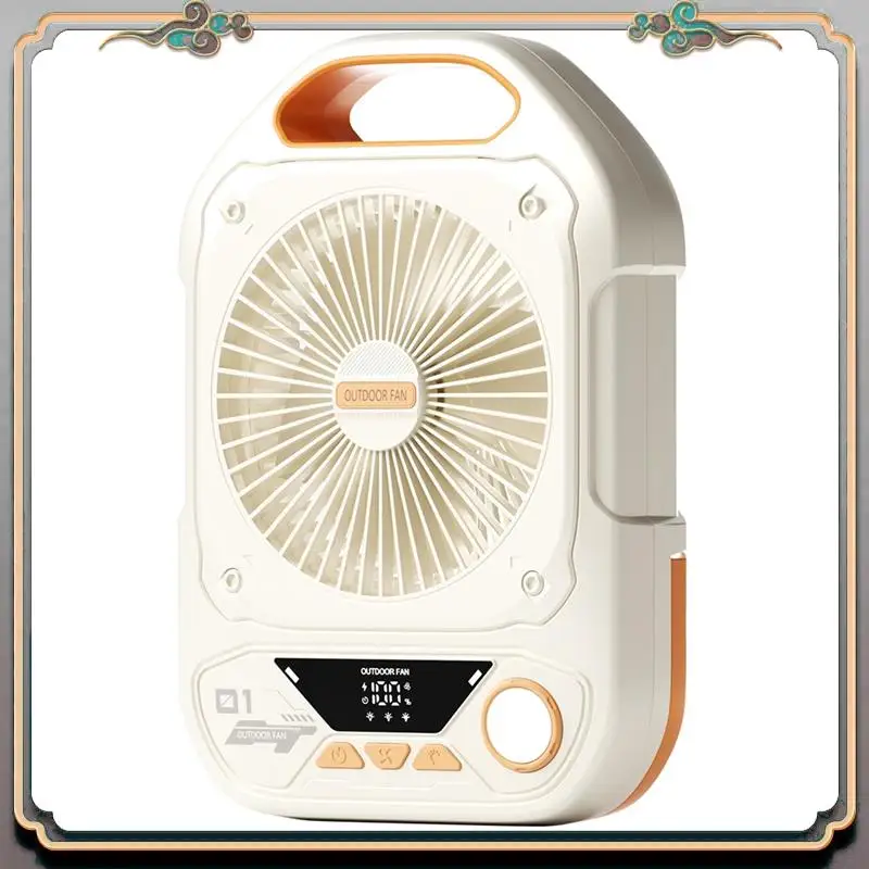 Durable Portable Outdoor Camping Fan 10000Mah Battery,LED Light, 90° Auto-Oscillation, Cordless, Ideal For Camping & Desktop Use
Durable Portable Outdoor Camping Fan 10000Mah Battery,LED Light, 90° Auto-Oscillation, Cordless, Ideal For Camping & Desktop Use