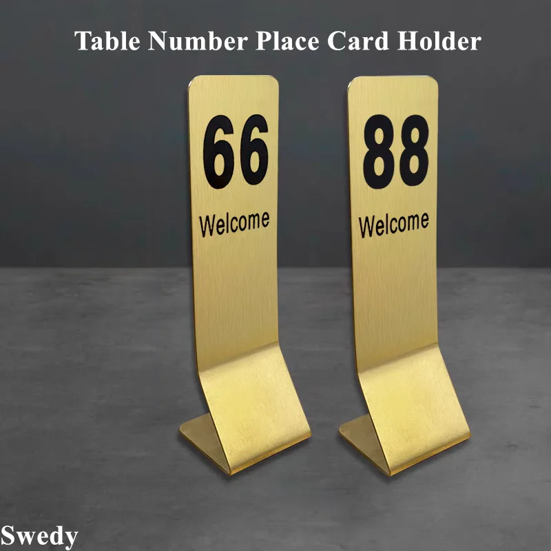 5 Pieces Stainless Steel Restaurant Table Seating Number Card Sign Display Stand Wedding Notice Place Card Holder Stand
5 Pieces Stainless Steel Restaurant Table Seating Number Card Sign Display Stand Wedding Notice Place Card Holder Stand