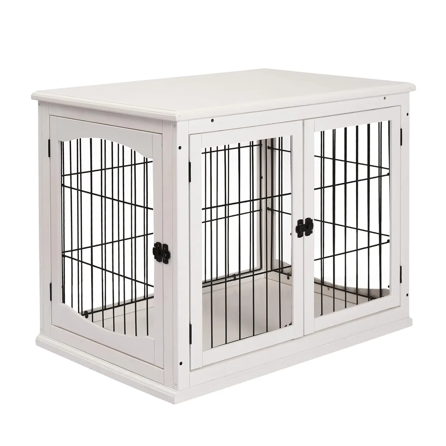 Dog Crate Furniture, 32" Small Dog Cage End Table with 2 Doors, Lockable Door, Puppy Kennel Indoor, White, Customized
Dog Crate Furniture, 32" Small Dog Cage End Table with 2 Doors, Lockable Door, Puppy Kennel Indoor, White, Customized
