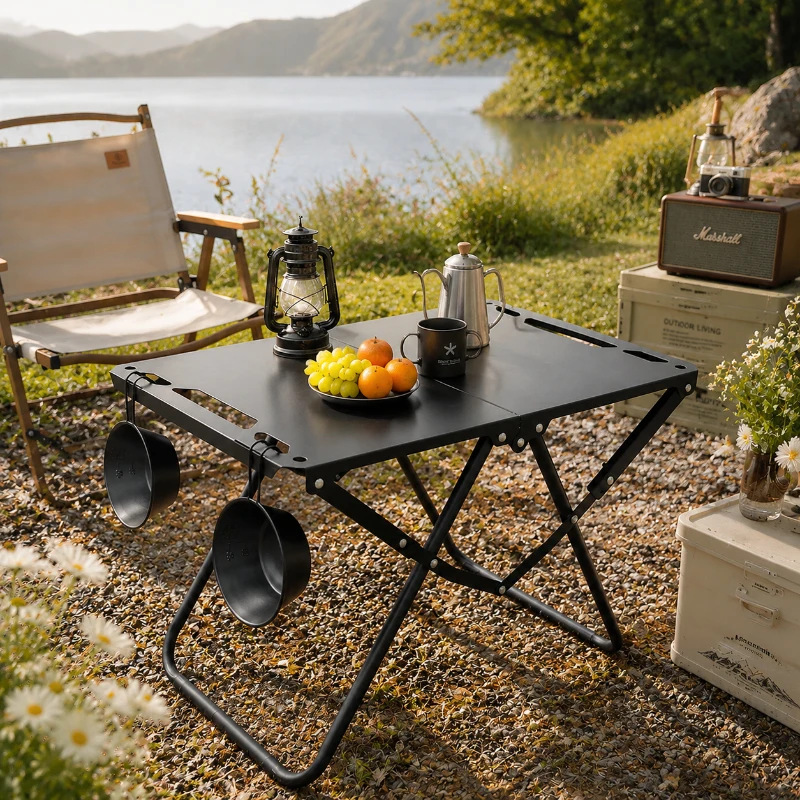 Foldable Portable Beach Table, Picnic & Camping Table with Hollow Edge, Hangable Feature, Convenient Lightweight Outdoor Table
Foldable Portable Beach Table, Picnic & Camping Table with Hollow Edge, Hangable Feature, Convenient Lightweight Outdoor Table
