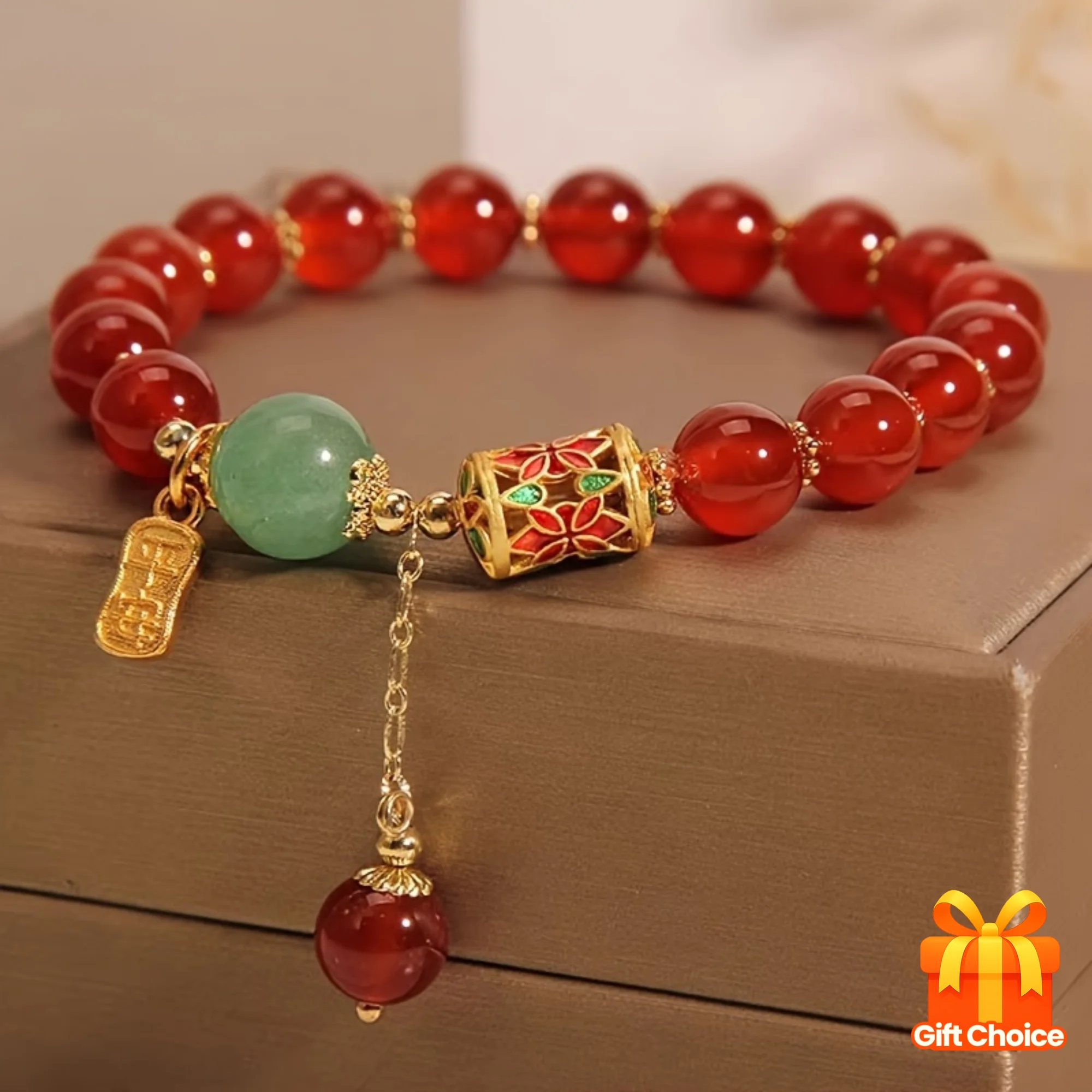 Red Agate Bracelet for Women – Adjustable Strawberry Bead Bracelet, Elegant Lucky Crystal Beaded Jewelry, Unisex Gift
Red Agate Bracelet for Women – Adjustable Strawberry Bead Bracelet, Elegant Lucky Crystal Beaded Jewelry, Unisex Gift