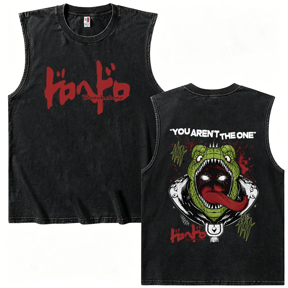 Anime Dorohedoro Kaiman You Aren't The One Vintage Washed Tank Tops Men Women Fashion Manga Casual Oversized Sleeveless T-shirts
Anime Dorohedoro Kaiman You Aren't The One Vintage Washed Tank Tops Men Women Fashion Manga Casual Oversized Sleeveless T-shirts