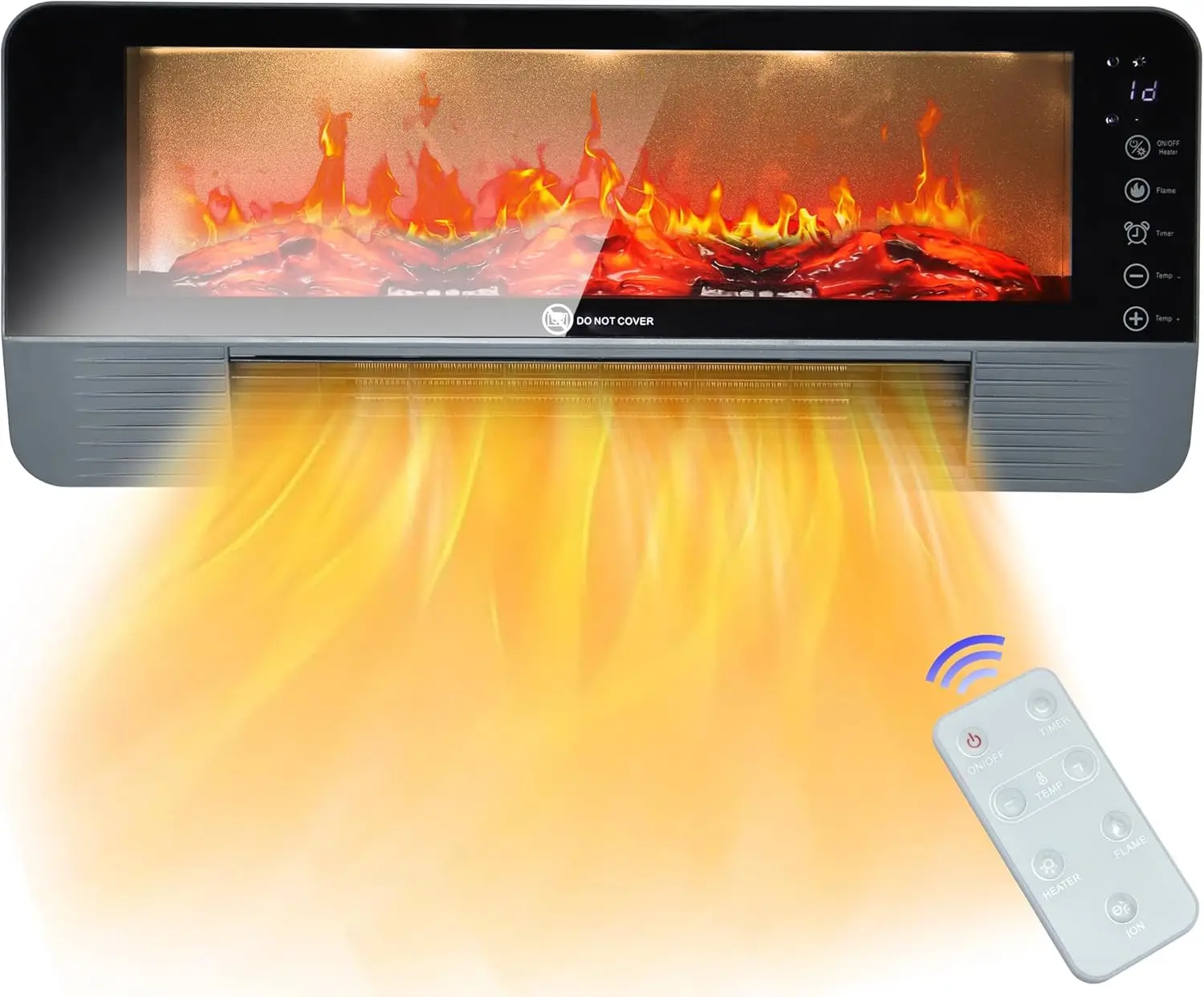 Electric Fireplace Heater for Indoor Use, Floor or Wall Electric Space Heater, 1500W 3D Flame Effect with Remote Control 12H
Electric Fireplace Heater for Indoor Use, Floor or Wall Electric Space Heater, 1500W 3D Flame Effect with Remote Control 12H