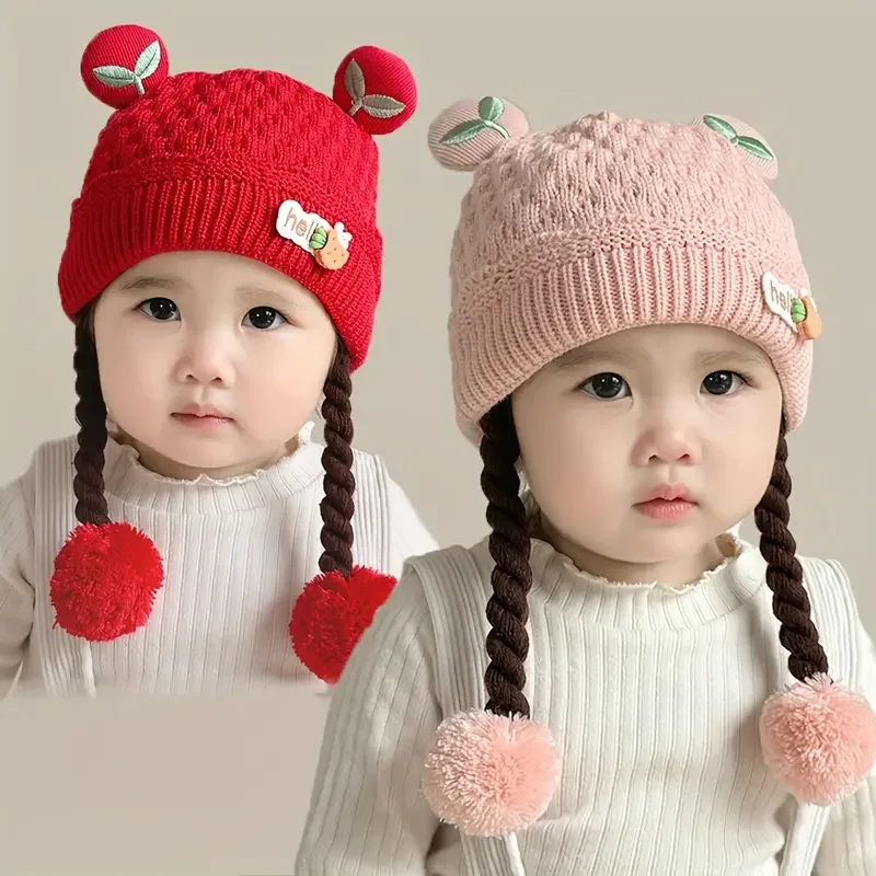 Cute Woven Baby Earmuffs Hat Children's Winter Warm Knitted Wool Hat Cartoon Toddler Beanie Girl Crochet Hat 6-24 Months
Cute Woven Baby Earmuffs Hat Children's Winter Warm Knitted Wool Hat Cartoon Toddler Beanie Girl Crochet Hat 6-24 Months