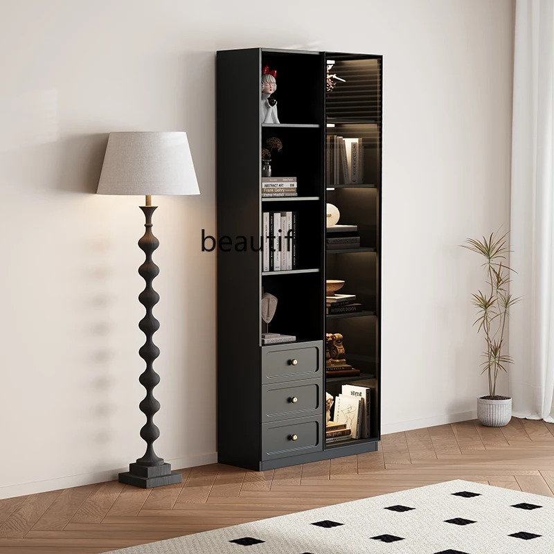 Bookcase Corridor Bookshelf Solid Wood Glass Display Standing Cabinet Storage Premium Magazine Cabinet
Bookcase Corridor Bookshelf Solid Wood Glass Display Standing Cabinet Storage Premium Magazine Cabinet