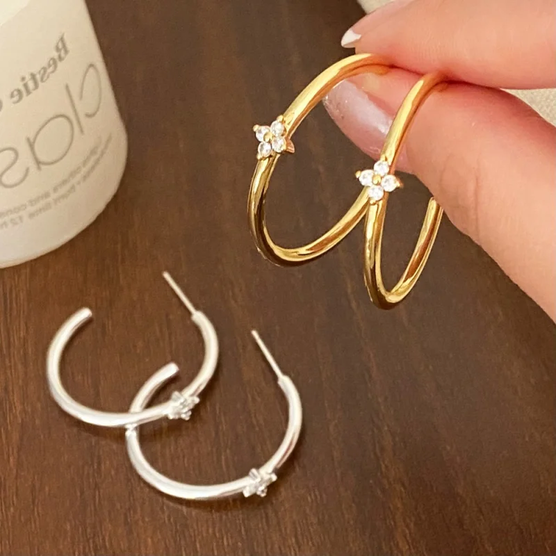 Fashionable Original Design Crystal Flower Hoop Earrings for Women Summer New Stainless Steel Jewelry Earrings Anniversary Gift
Fashionable Original Design Crystal Flower Hoop Earrings for Women Summer New Stainless Steel Jewelry Earrings Anniversary Gift